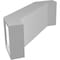 Ekena Millwork 5-in. W x 12-in. D x 12-in. H Burlington Architectural Grade PVC Knee Brace BRCP05X12X12BUR - alternate 4
